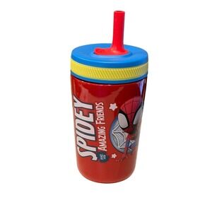 Zak Designs Marvel Spidey Amazing Friends Spider Man Stainless Steel Sippy Cup